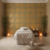 Moroccan Gold Shimmer Faux Tile | Hollywood Wallcoverings