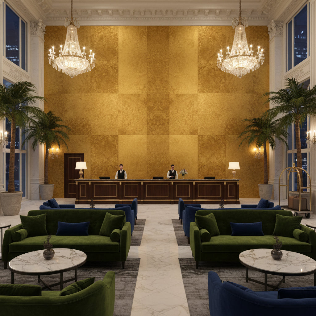 Moroccan Gold Wash | Hollywood Wallcoverings