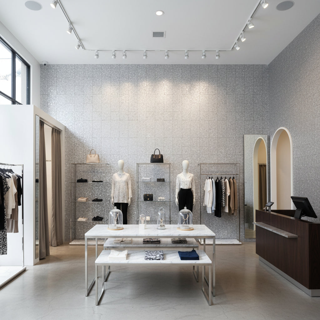 Moroccan Silver Mica | Hollywood Wallcoverings