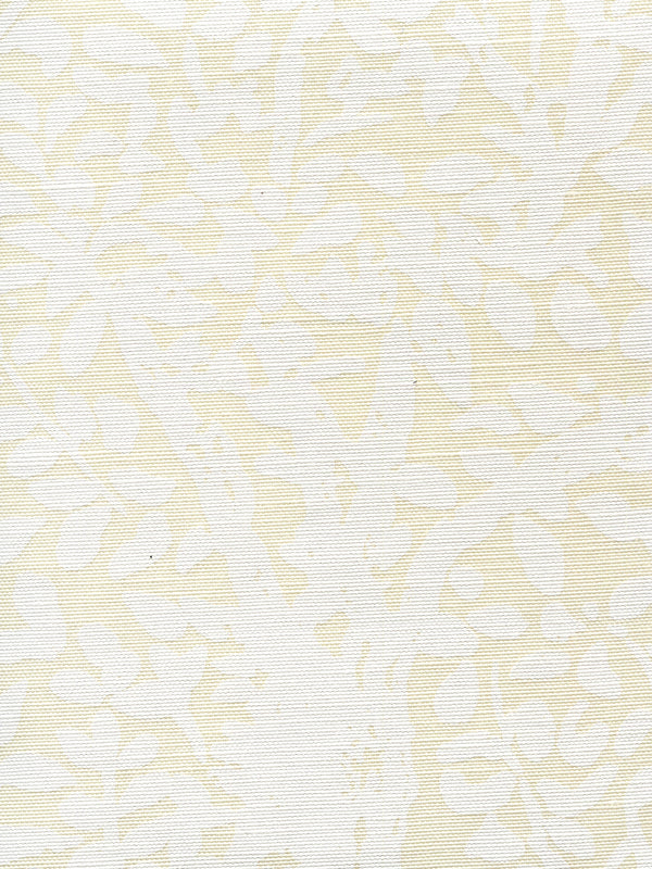 Arbre de Matisse White on Tinted Linen Cotton Screen Printed Fabric | China Seas