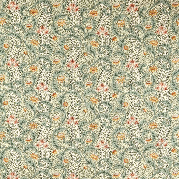 Wild Tulip & Vine Bayleaf/Ochre | Morris & Co.
