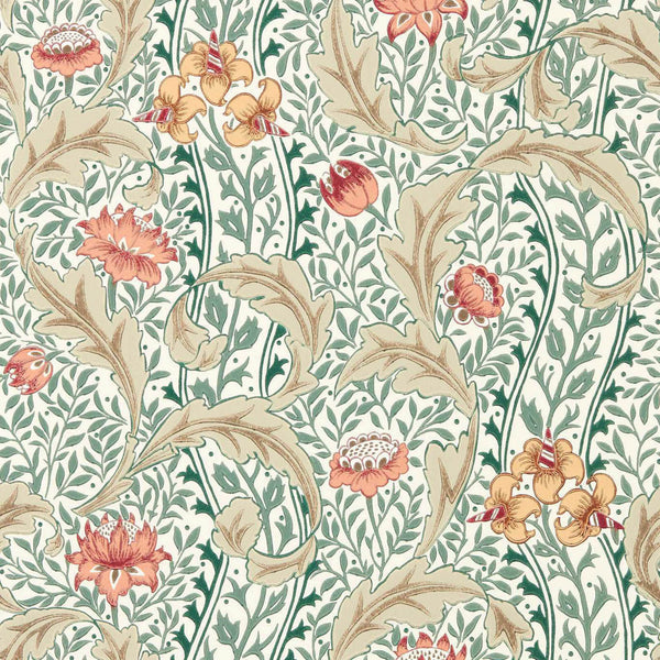 Wild Tulip & Vine Coral/Teal | Morris & Co.