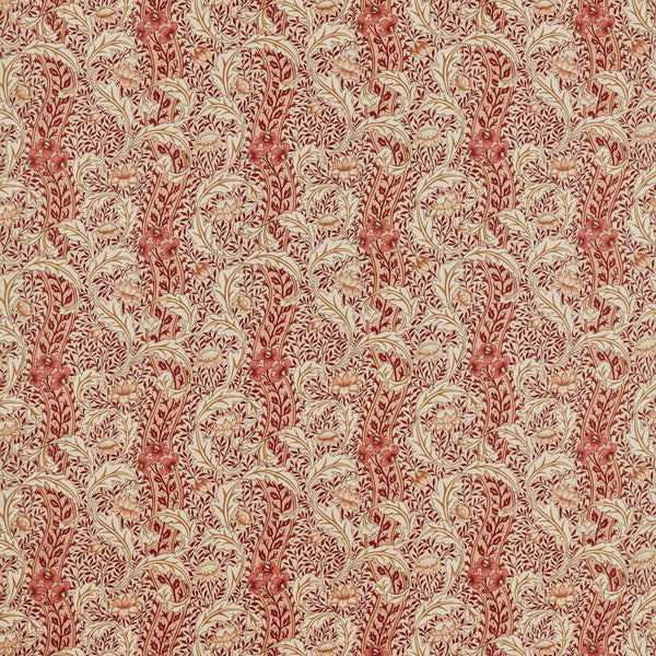 Wild Tulip & Vine Linen/Plum | Morris & Co.