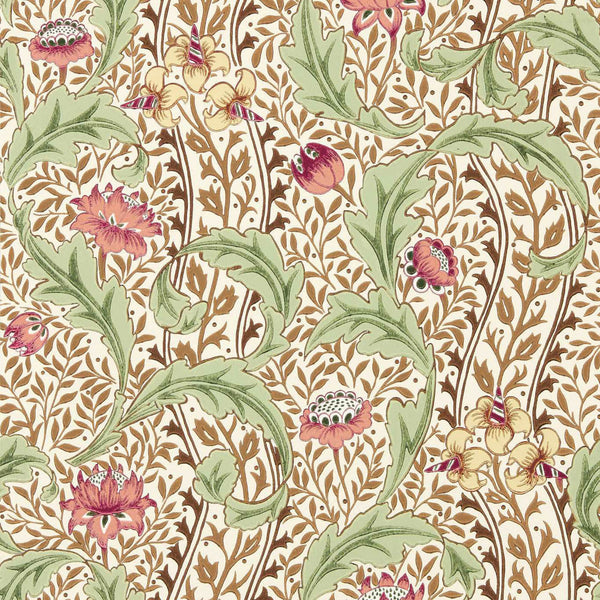 Wild Tulip & Vine Rose/Linen | Morris & Co.