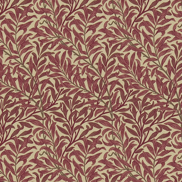 Willow Bough Crimson/Manilla | Morris & Co.