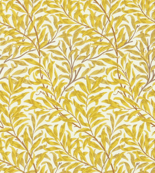 Willow Bough Wallpaper Summer-Yellow  | William Morris