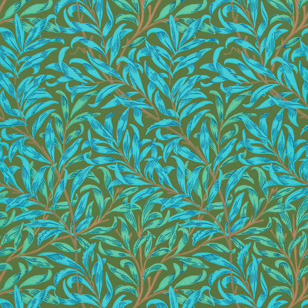Willow Bough Olive/Turquoise | Morris & Co.
