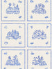 Willow Large, Cobalt Wallcovering | FallingStar Studio