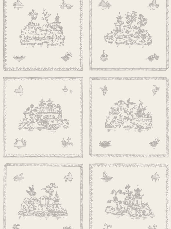 Willow Large, Mist Wallcovering | FallingStar Studio