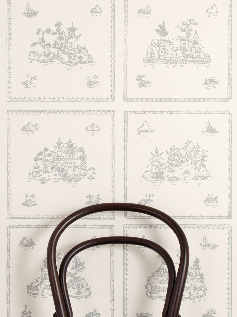 Willow Large, Mist Wallcovering | FallingStar Studio
