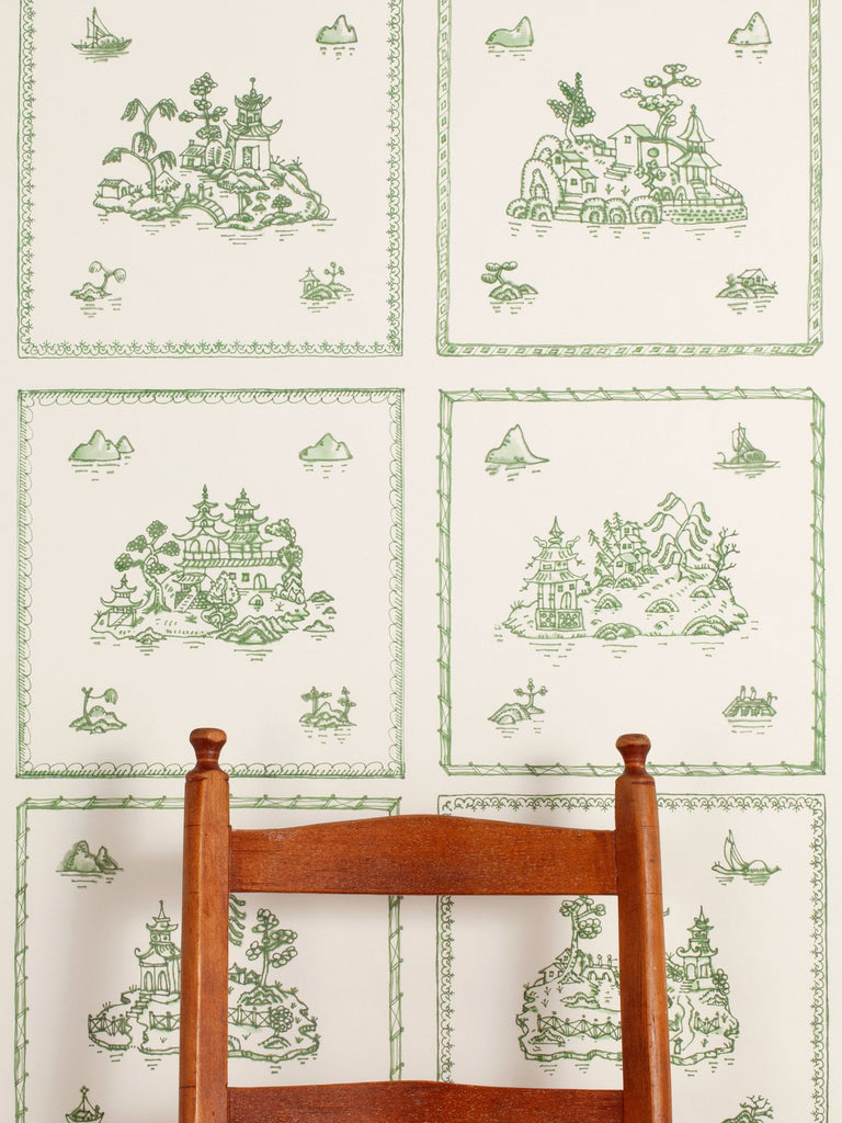Willow Large, Moss Wallcovering | FallingStar Studio