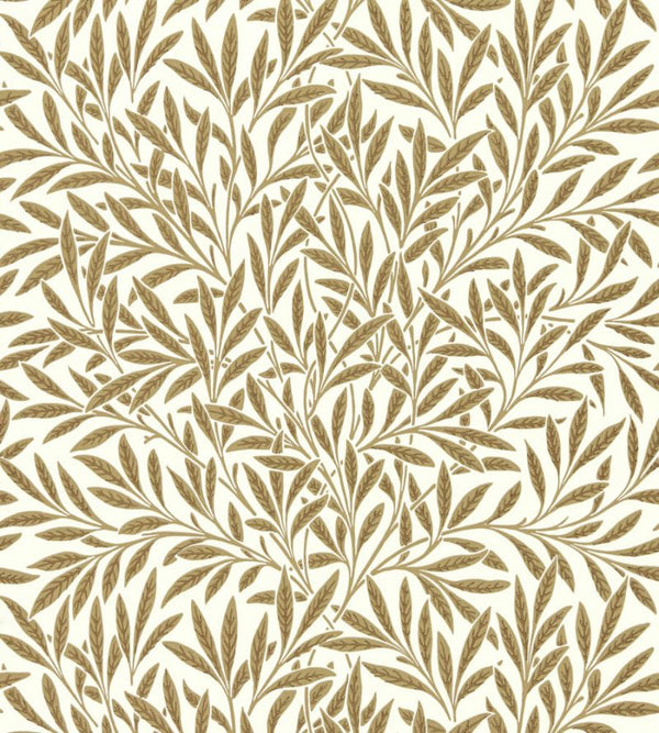 Willow Brown Cream Wallcovering | William Morris