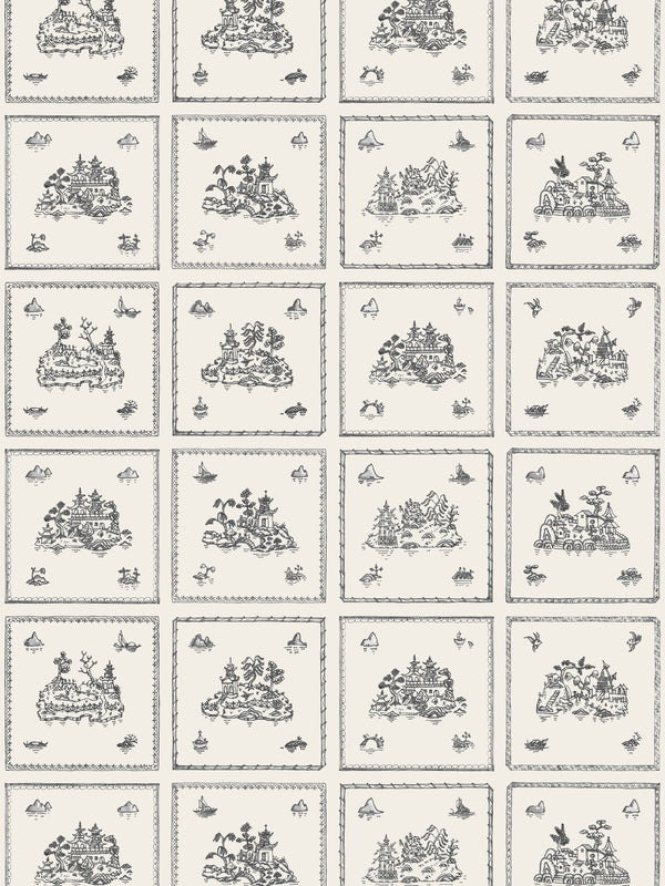 Willow Small, Charcoal Wallcovering | FallingStar Studio