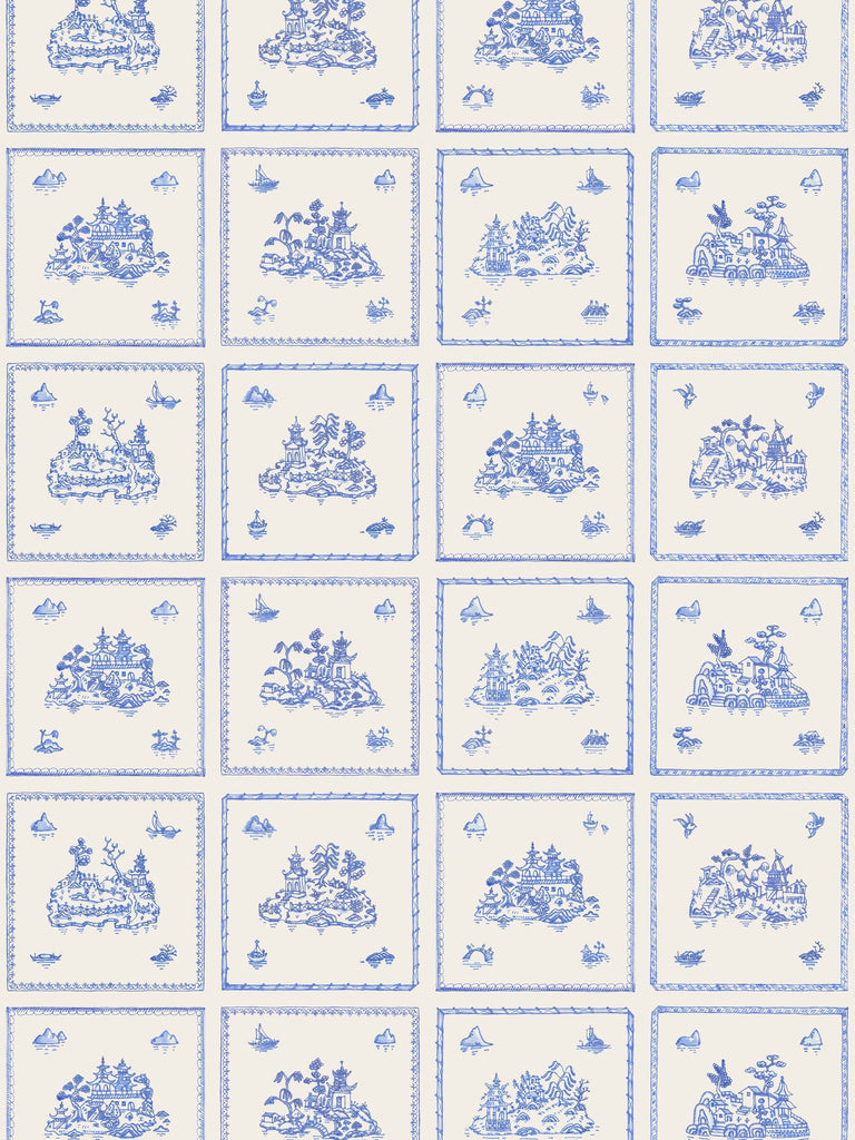 Willow Small, Cobalt Wallcovering | FallingStar Studio