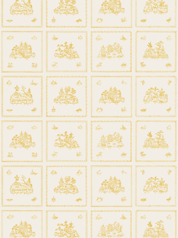 Willow Small, Ochre Wallcovering | FallingStar Studio