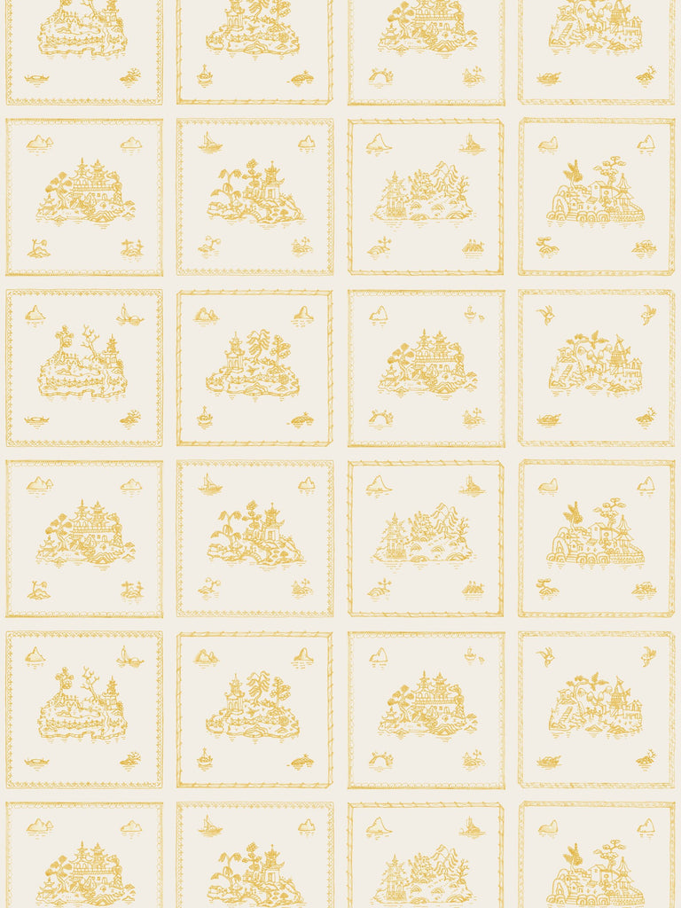 Willow Small, Ochre Wallcovering | FallingStar Studio