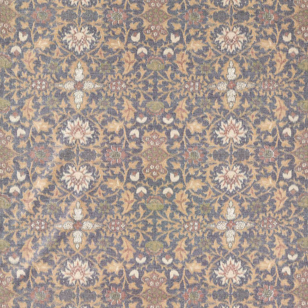 Wilton Warp Print Indigo | Morris & Co.