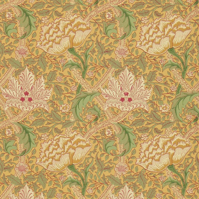 Windrush Wallpaper Thyme Gold | William Morris