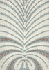 Palm Garden, Windsor Blue / Hazelnut on Light Tint