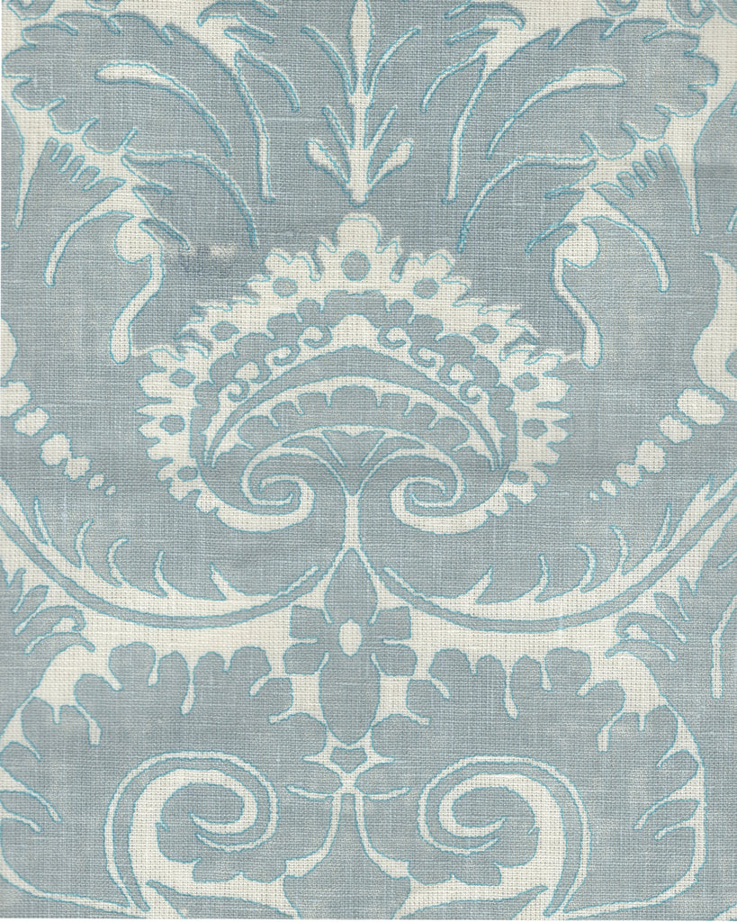 Borghese Two Color, Windsor Blue Turquoise Outline