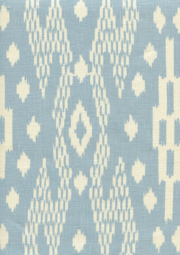 Andros Batik Windsor on Tinted Linen Screen Printed Fabric | China Seas