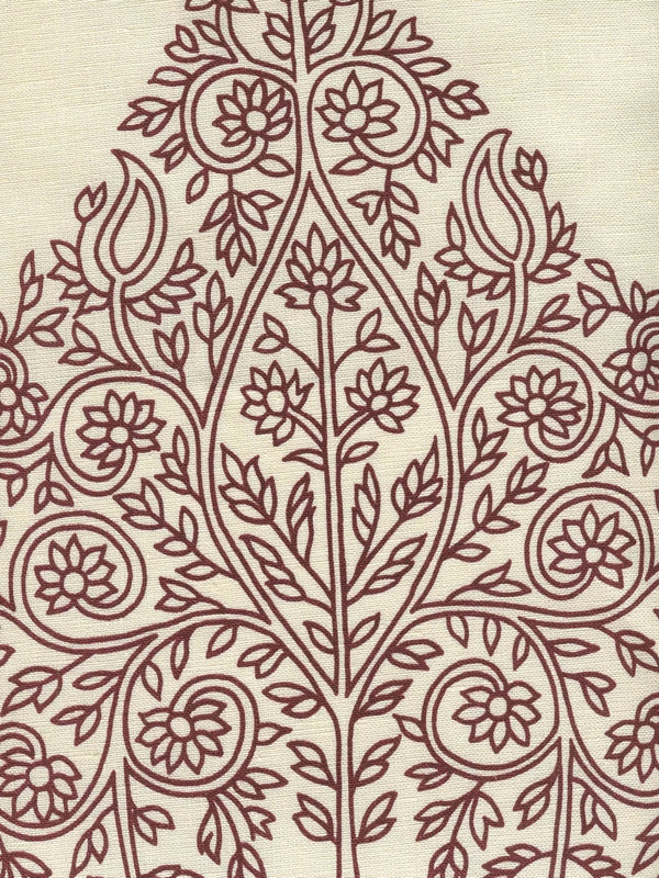 Wine on Ecru Wallcoverings | Home Couture