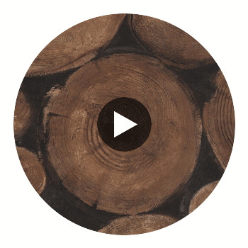 Wood Stumps - Timber Brown Circular Swatch | DW