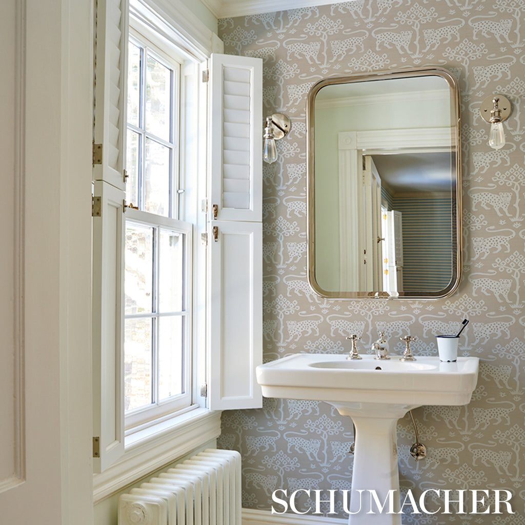WOODLAND LEOPARD SISAL SILVER | Schumacher - Image 10