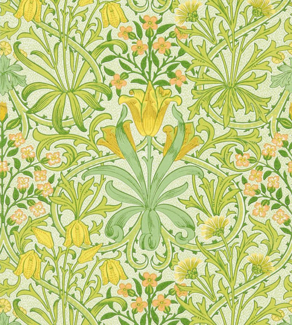 Woodland Weeds Sap-Green Wallcovering | William Morris