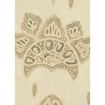 Bethel Batik Antique - White Wallcovering | Mind the Gap