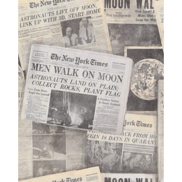 Moonwalker - Taupe, Grey, Sepia Wallcovering | Mind the Gap