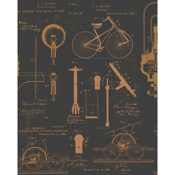 Patents - Crimson, Brown Wallcovering | Mind the Gap