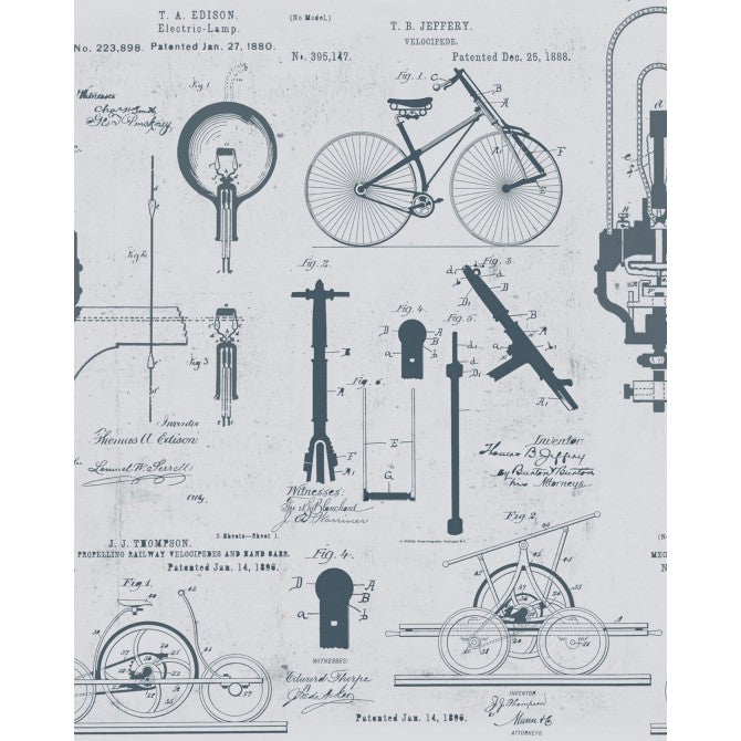 Patents Gray Wallpaper | Mind The Gap