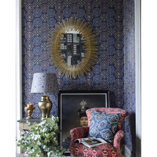Ajrak - Blue Wallcovering | Mind the Gap