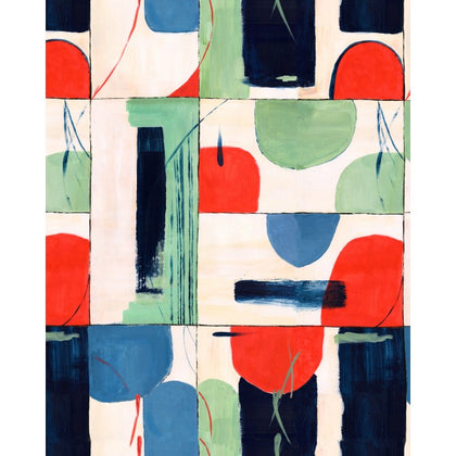 The Vision - Black, Blue, White, Green, Red Wallcovering | Mind the Gap