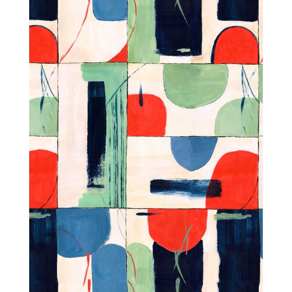 The Vision - Black, Blue, White, Green, Red Wallcovering | Mind the Gap