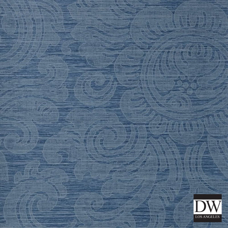 Canal Damask Durable Vinyl | Hollywood Wallcoverings