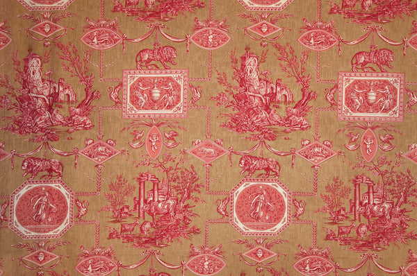 Les muses et le lion Brun Rouge | Pierre Frey
