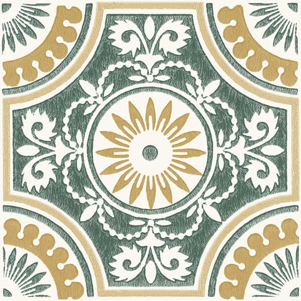 Yellow Ezra Peel and Stick Floor Tiles | Jeffrey Stevens