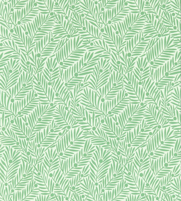 Yew & Aril Spearmint Wallcovering | William Morris