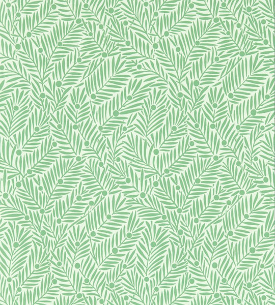 Yew & Aril Wallpaper Spearmint  | William Morris