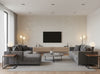 Zebilini Wallcovering - living room room setting