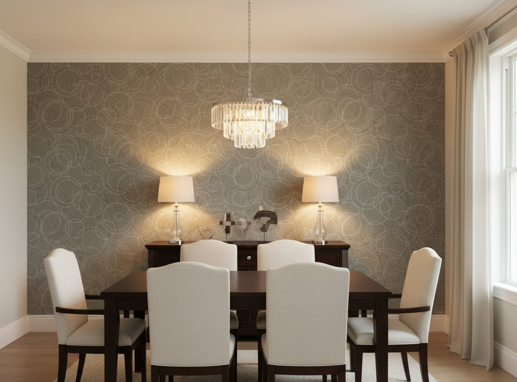 Zebilini Wallcovering - dining room room setting