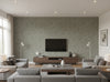Zebilini Wallcovering - living room room setting