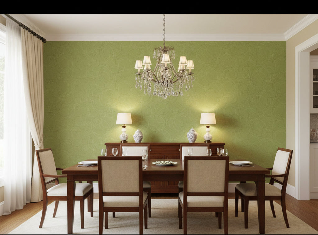 Zebilini Wallcovering - dining room room setting