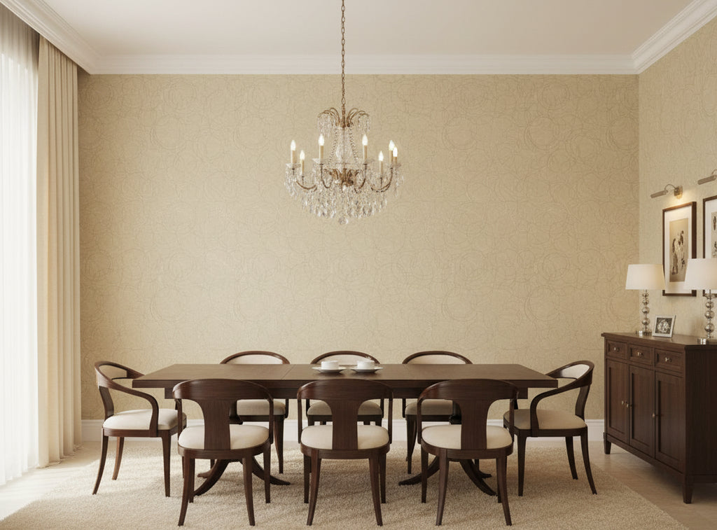 Zebilini Wallcovering - dining room room setting