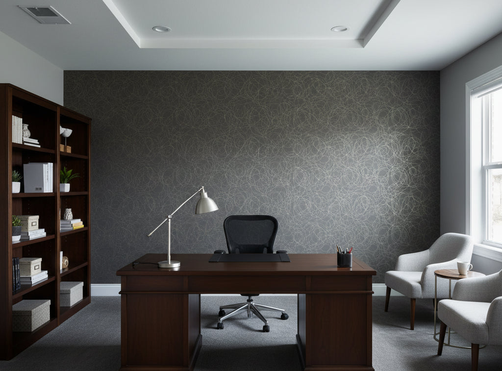 Zebilini Wallcovering - office room setting
