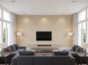 Zebilini Wallcovering - living room room setting