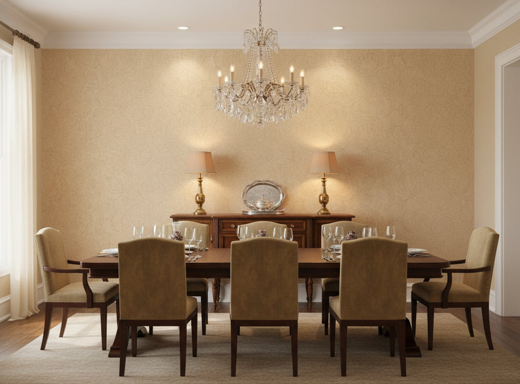 Zebilini Wallcovering - dining room room setting