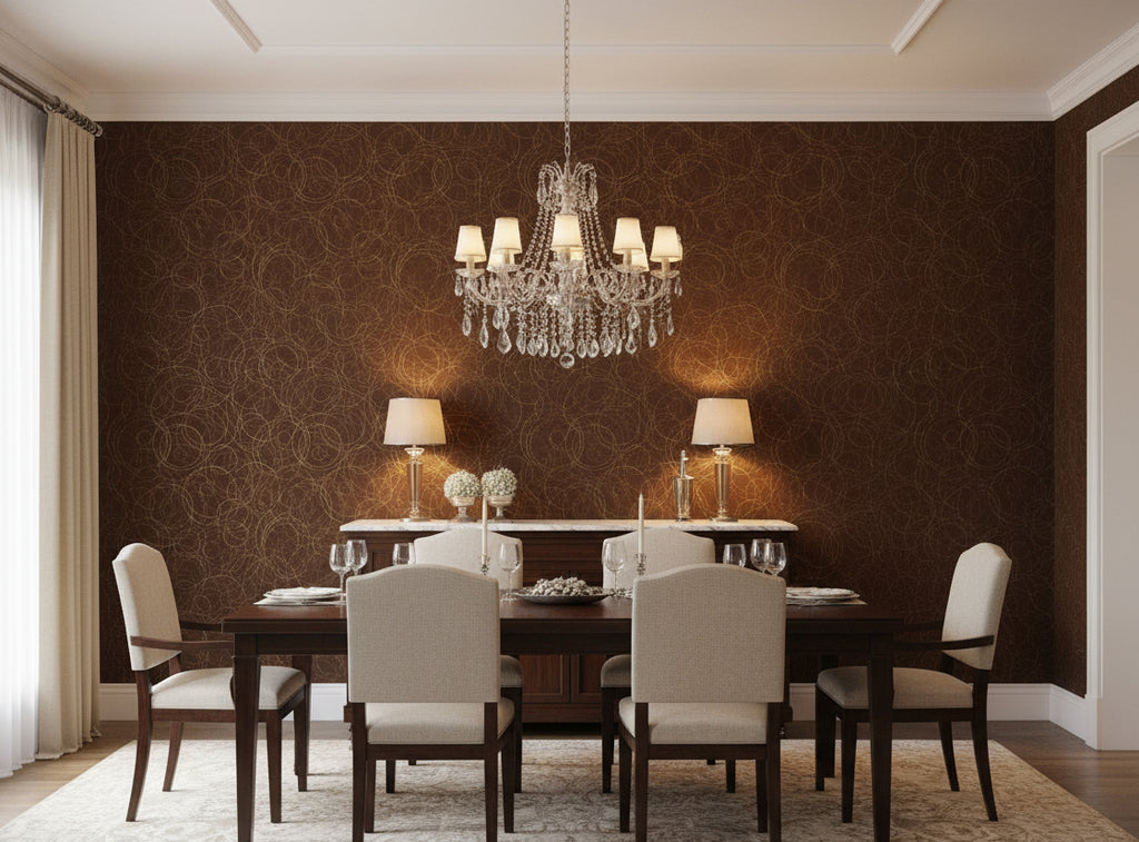 Zebilini Wallcovering - dining room room setting